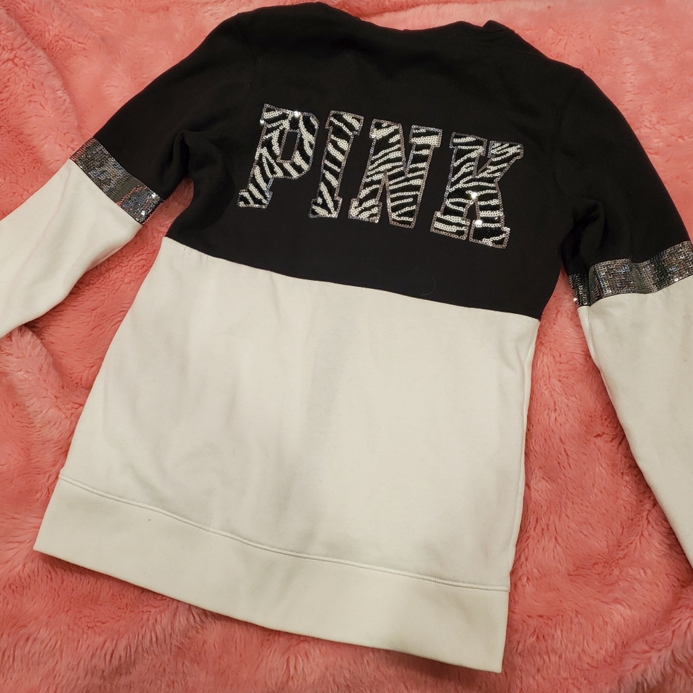 VS PINK sequin zip up - Picture 2 of 14